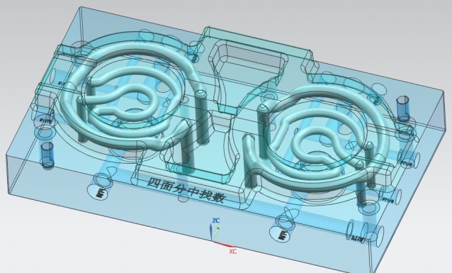 CAD design of conformal cooling channels in injection mold